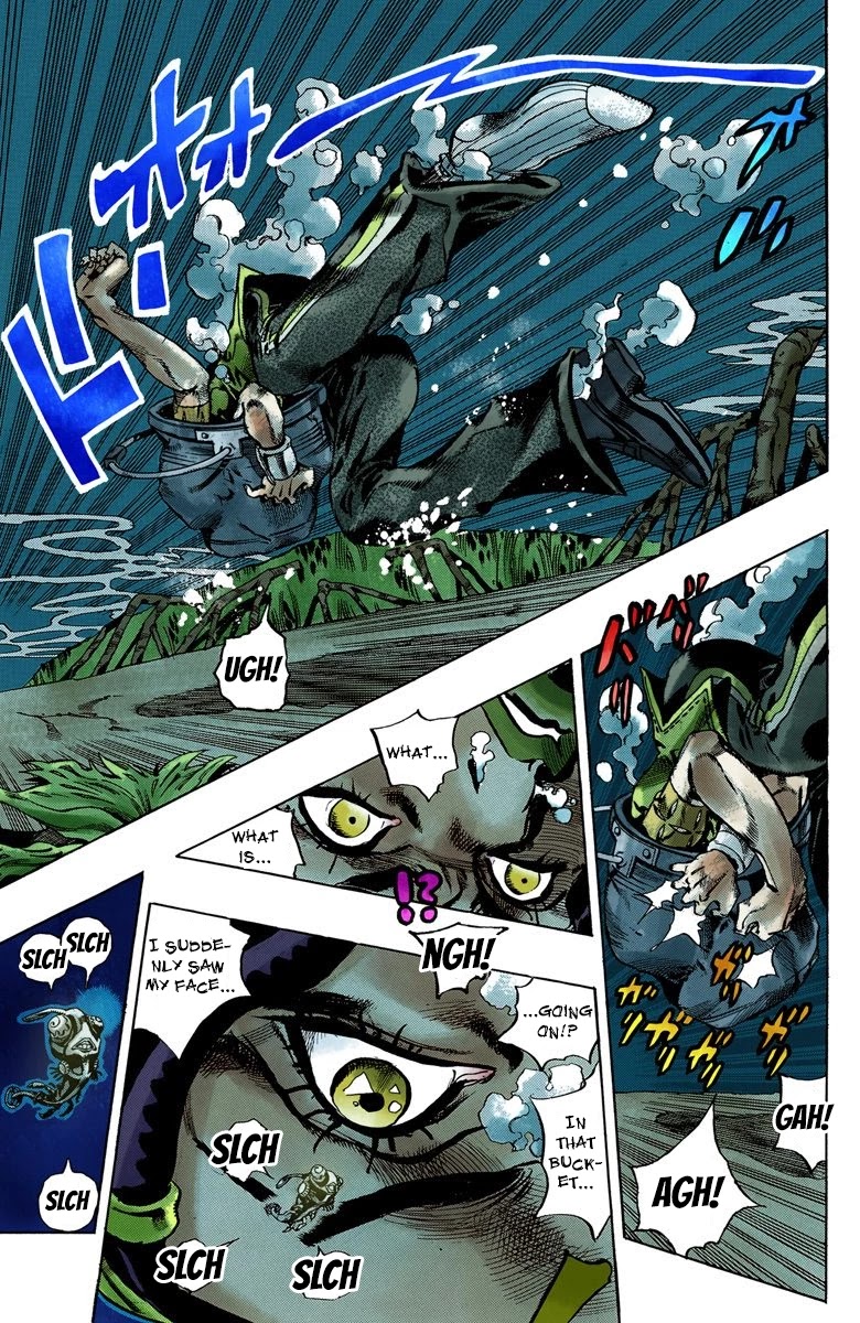 JoJo's Bizarre Adventure Part 6 - Stone Ocean (Official Colored) Chapter 28 page 11 - Chapter 28: There are Six of Us! Part 3