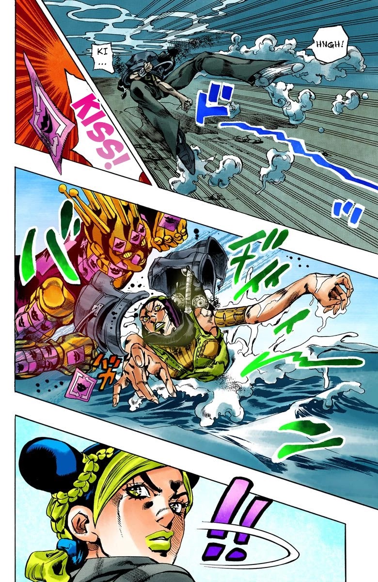 JoJo's Bizarre Adventure Part 6 - Stone Ocean (Official Colored) Chapter 28 page 14 - Chapter 28: There are Six of Us! Part 3