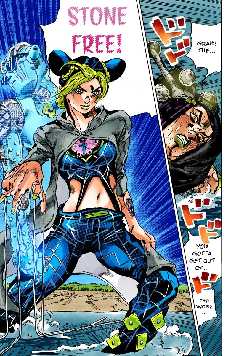JoJo's Bizarre Adventure Part 6 - Stone Ocean (Official Colored) Chapter 28 page 17 - Chapter 28: There are Six of Us! Part 3