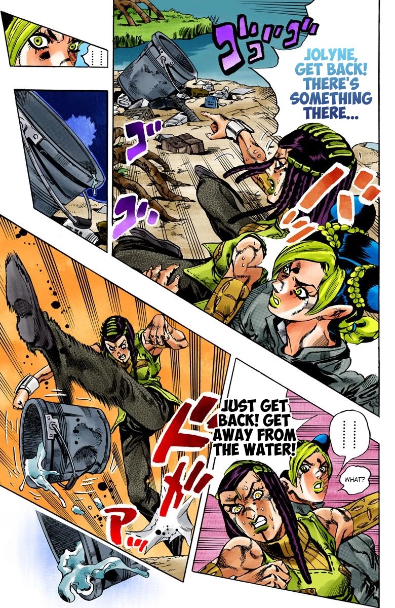 JoJo's Bizarre Adventure Part 6 - Stone Ocean (Official Colored) Chapter 28 page 7 - Chapter 28: There are Six of Us! Part 3