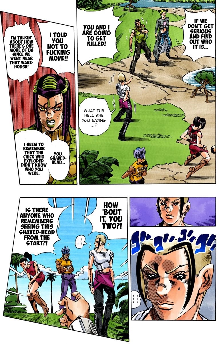 JoJo's Bizarre Adventure Part 6 - Stone Ocean (Official Colored) Chapter 29 page 18 - Chapter 29: There are Six of Us! Part 4