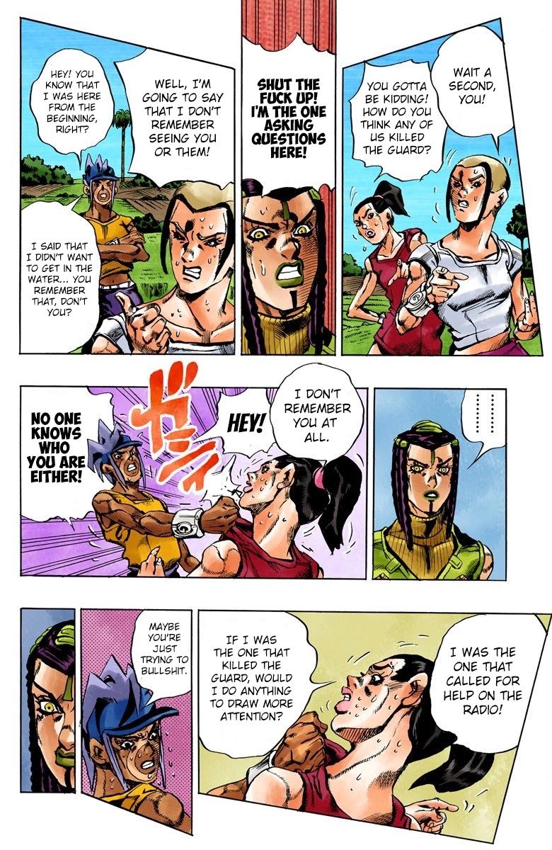 JoJo's Bizarre Adventure Part 6 - Stone Ocean (Official Colored) Chapter 29 page 19 - Chapter 29: There are Six of Us! Part 4