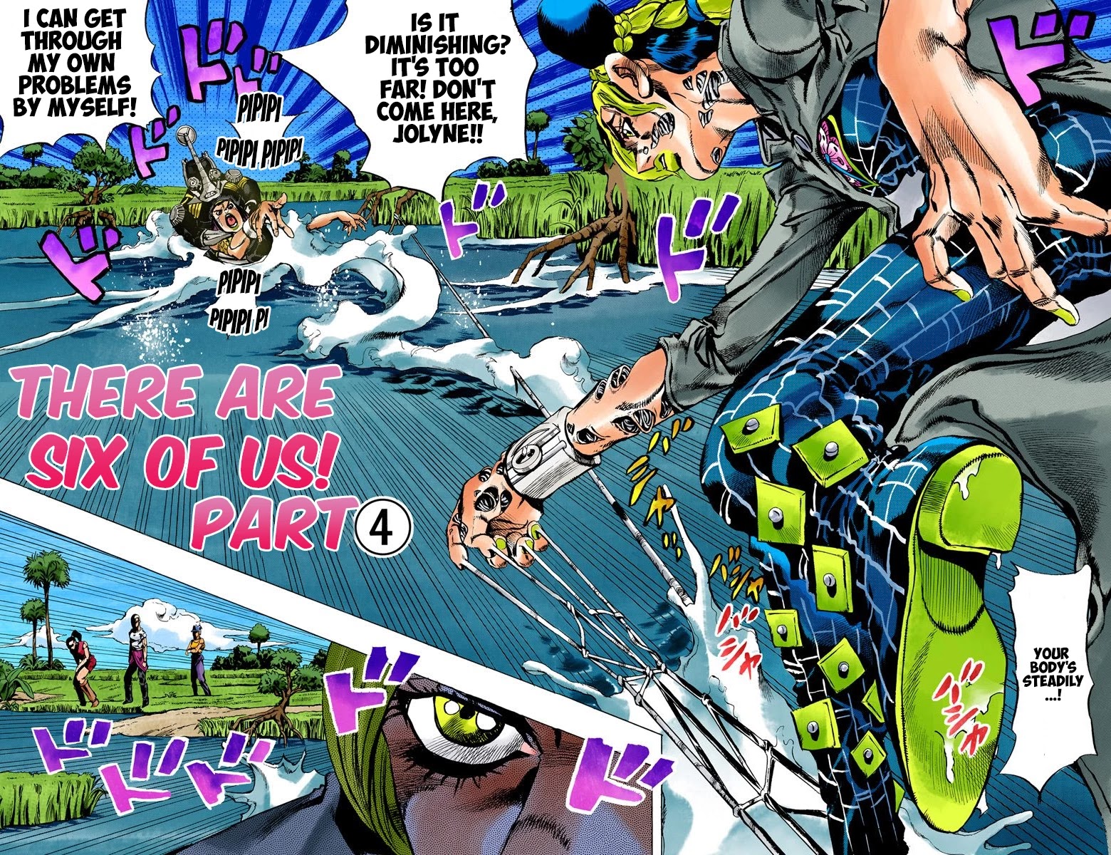 JoJo's Bizarre Adventure Part 6 - Stone Ocean (Official Colored) Chapter 29 page 2 - Chapter 29: There are Six of Us! Part 4