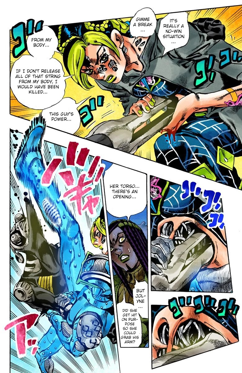 JoJo's Bizarre Adventure Part 6 - Stone Ocean (Official Colored) Chapter 29 page 7 - Chapter 29: There are Six of Us! Part 4