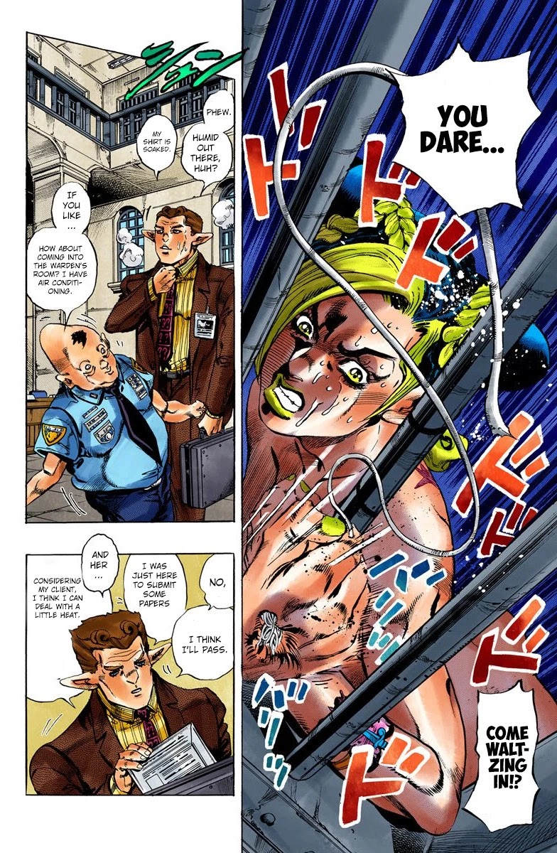 JoJo's Bizarre Adventure Part 6 - Stone Ocean (Official Colored) Chapter 3 page 11 - Chapter 3: Stone Ocean Part 3