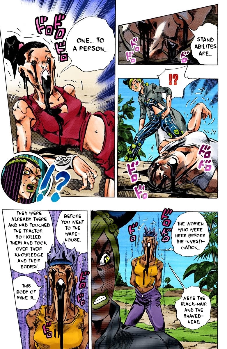 JoJo's Bizarre Adventure Part 6 - Stone Ocean (Official Colored) Chapter 30 page 11 - Chapter 30: There are Six of Us! Part 5