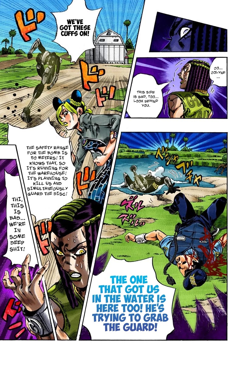 JoJo's Bizarre Adventure Part 6 - Stone Ocean (Official Colored) Chapter 30 page 18 - Chapter 30: There are Six of Us! Part 5