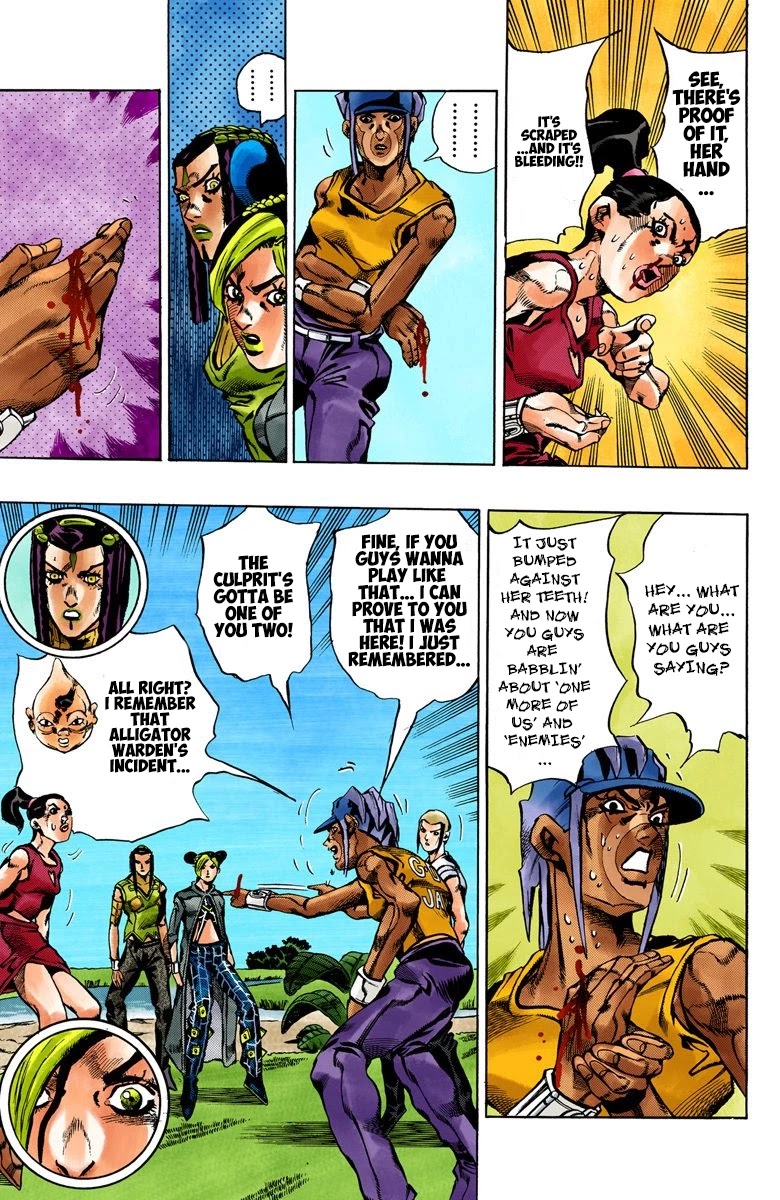 JoJo's Bizarre Adventure Part 6 - Stone Ocean (Official Colored) Chapter 30 page 3 - Chapter 30: There are Six of Us! Part 5