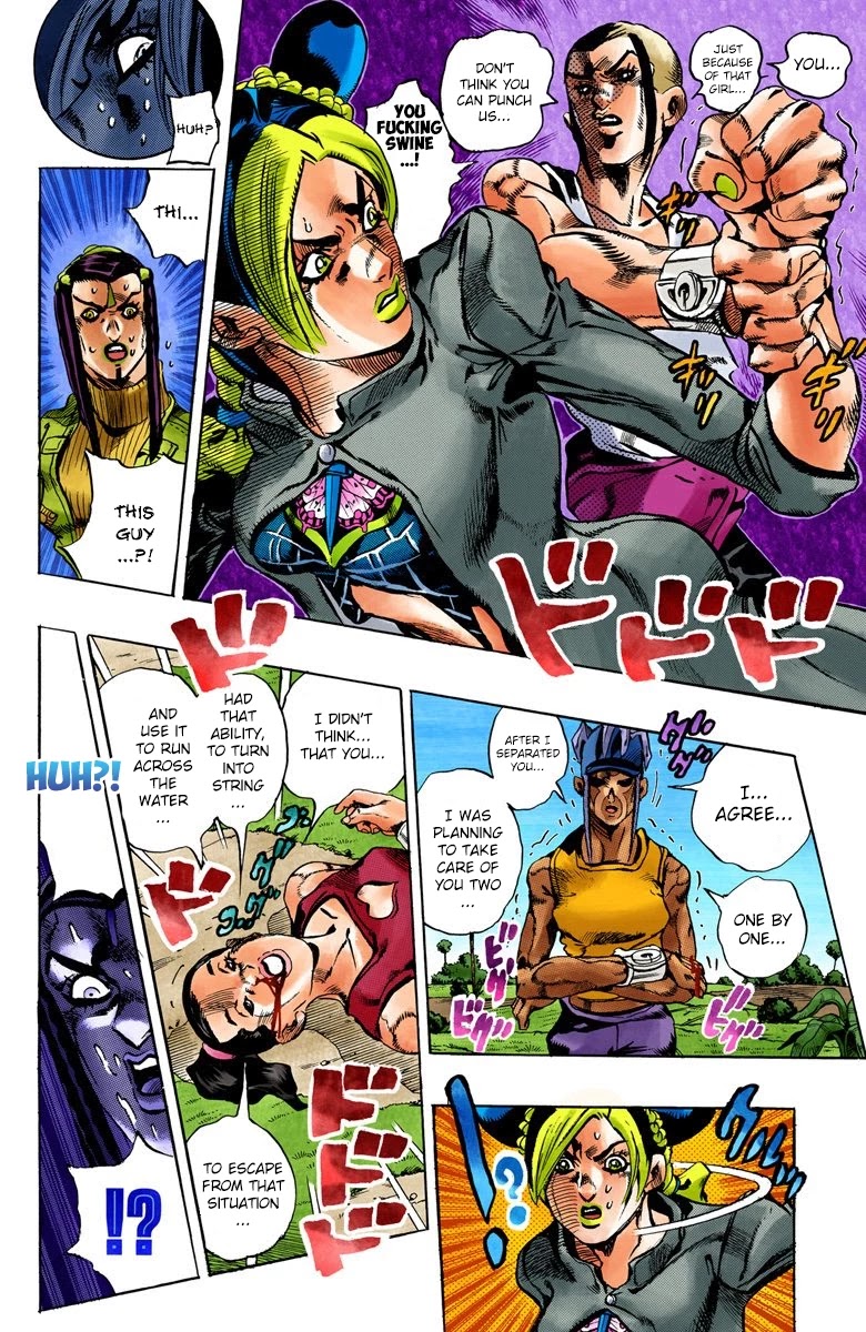 JoJo's Bizarre Adventure Part 6 - Stone Ocean (Official Colored) Chapter 30 page 8 - Chapter 30: There are Six of Us! Part 5