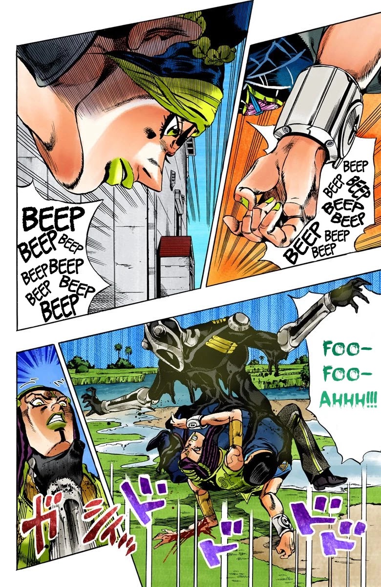 JoJo's Bizarre Adventure Part 6 - Stone Ocean (Official Colored) Chapter 31 page 12 - Chapter 31: Foo Fighters Part 1