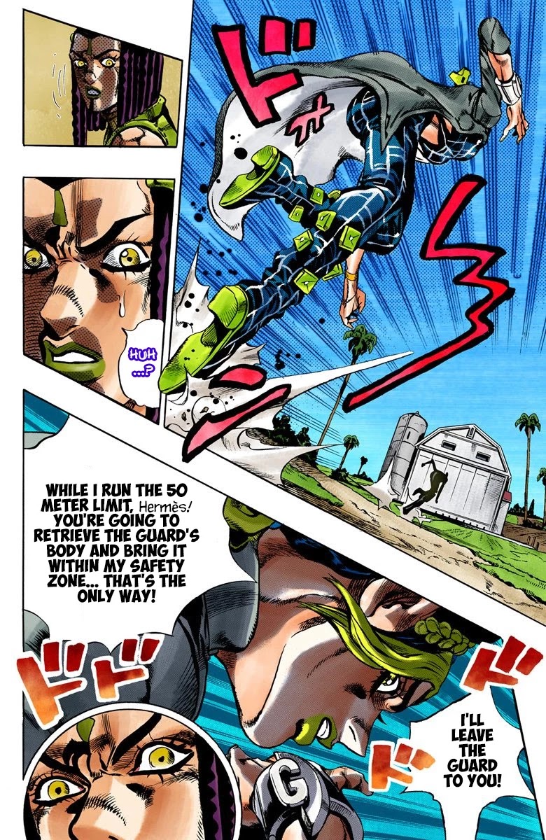 JoJo's Bizarre Adventure Part 6 - Stone Ocean (Official Colored) Chapter 31 page 4 - Chapter 31: Foo Fighters Part 1