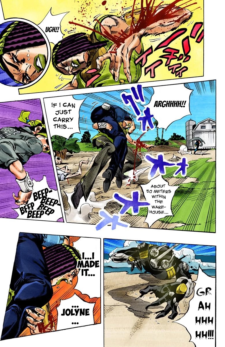 JoJo's Bizarre Adventure Part 6 - Stone Ocean (Official Colored) Chapter 31 page 9 - Chapter 31: Foo Fighters Part 1