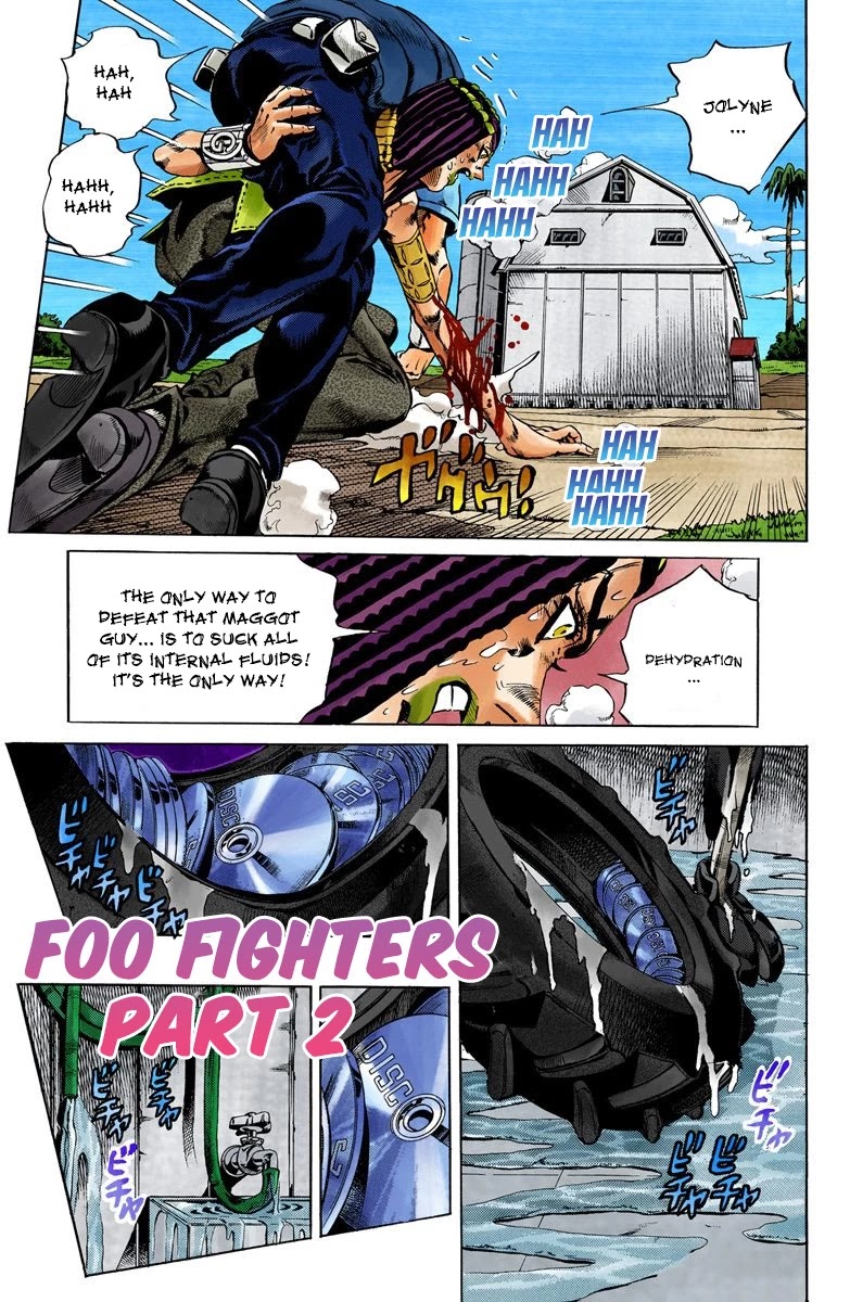 JoJo's Bizarre Adventure Part 6 - Stone Ocean (Official Colored) Chapter 32 page 1 - Chapter 32: Foo Fighters Part 2