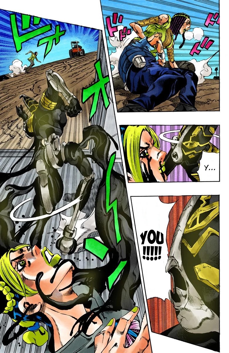 JoJo's Bizarre Adventure Part 6 - Stone Ocean (Official Colored) Chapter 32 page 11 - Chapter 32: Foo Fighters Part 2
