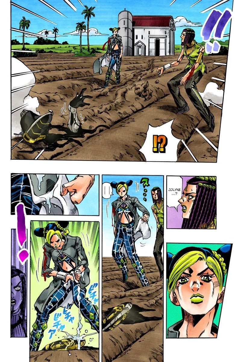 JoJo's Bizarre Adventure Part 6 - Stone Ocean (Official Colored) Chapter 32 page 16 - Chapter 32: Foo Fighters Part 2