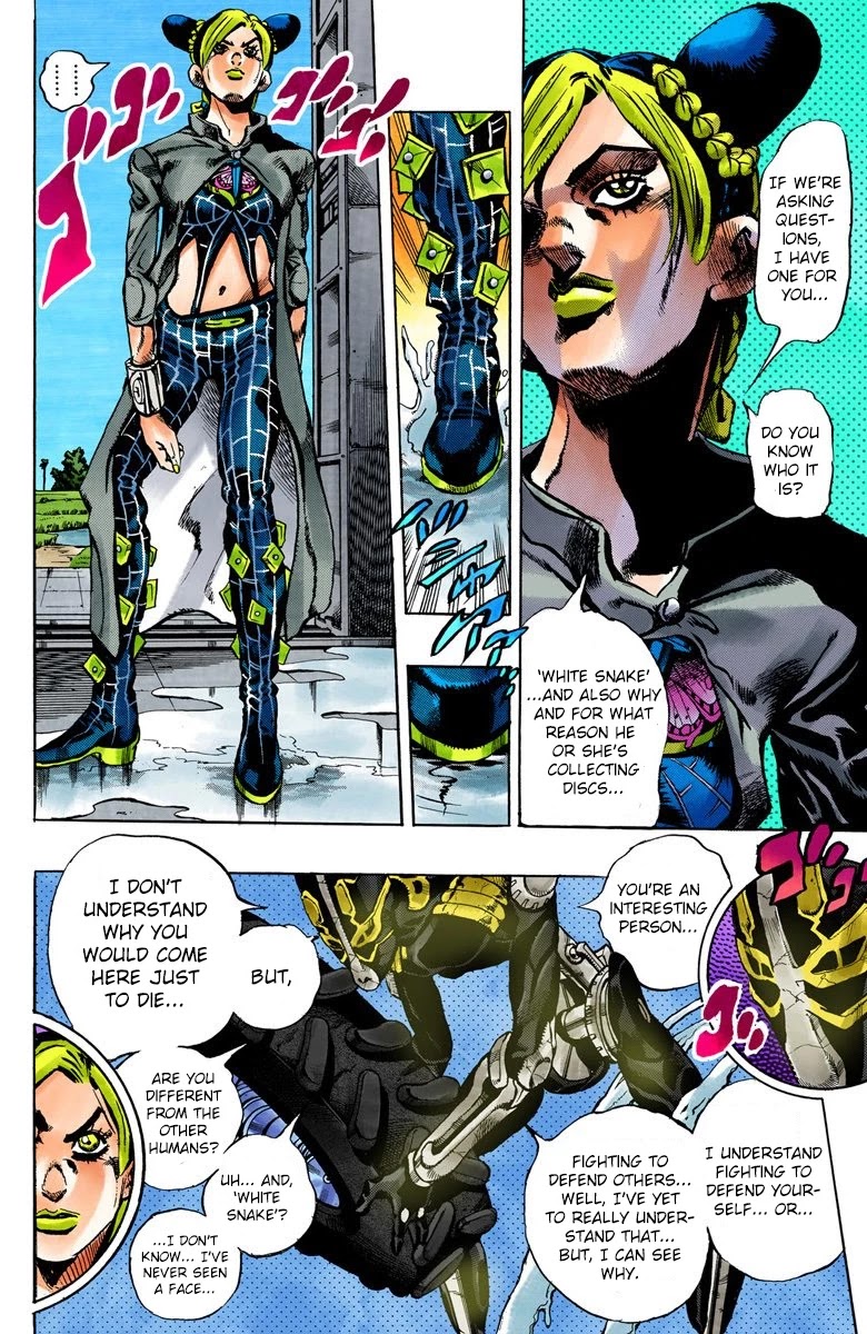 JoJo's Bizarre Adventure Part 6 - Stone Ocean (Official Colored) Chapter 32 page 3 - Chapter 32: Foo Fighters Part 2
