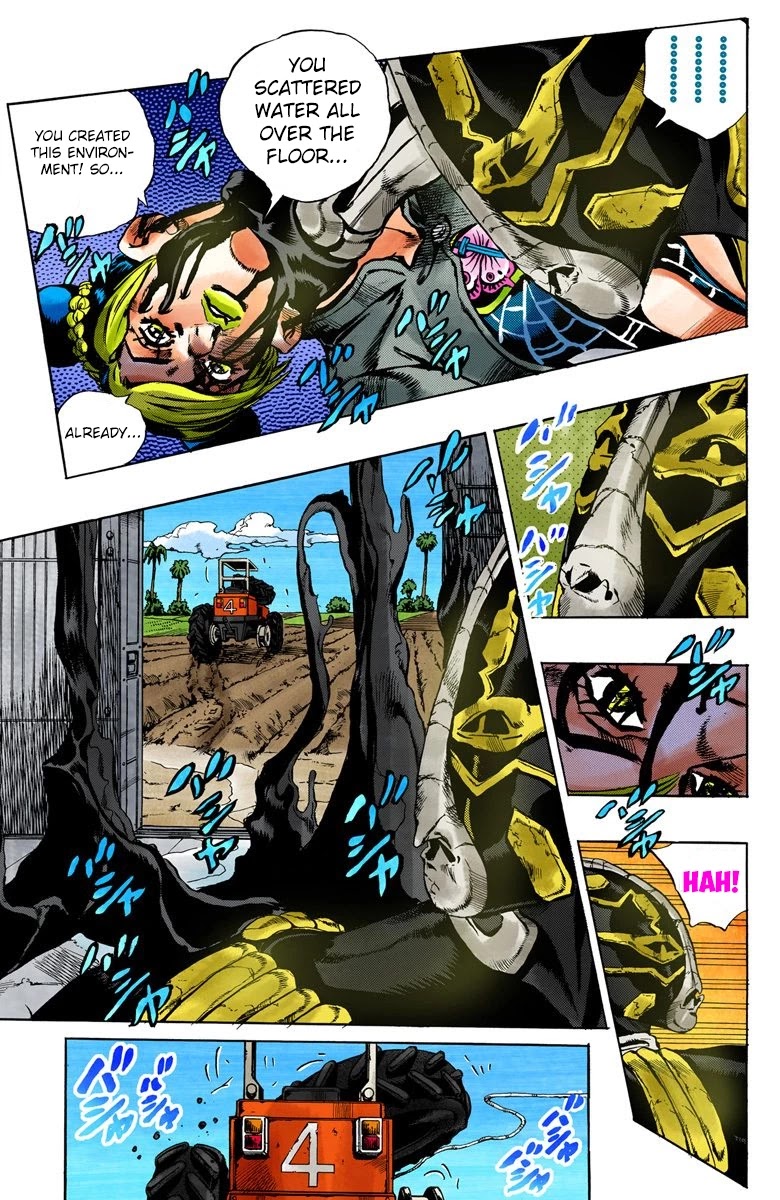 JoJo's Bizarre Adventure Part 6 - Stone Ocean (Official Colored) Chapter 32 page 9 - Chapter 32: Foo Fighters Part 2