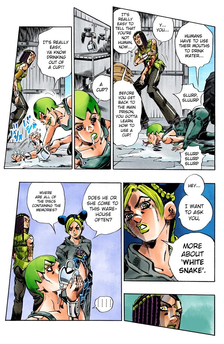 JoJo's Bizarre Adventure Part 6 - Stone Ocean (Official Colored) Chapter 33 page 10 - Chapter 33: Foo Fighters Part 3