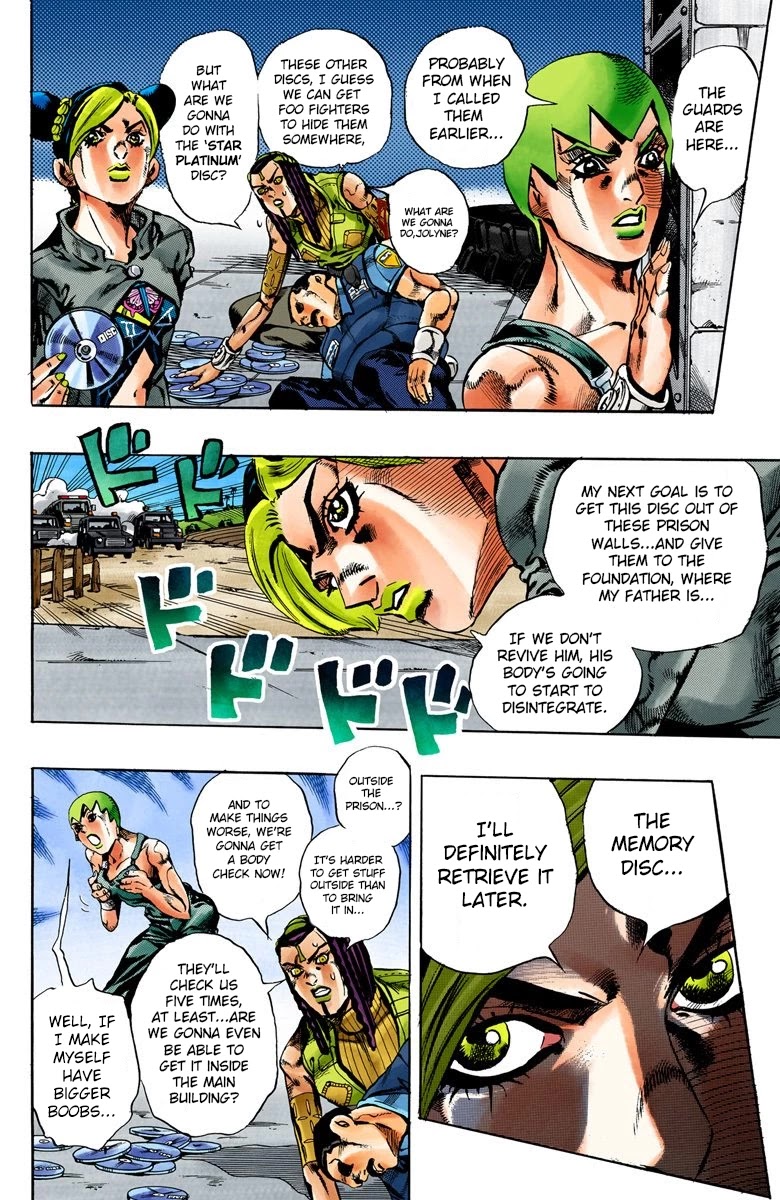 JoJo's Bizarre Adventure Part 6 - Stone Ocean (Official Colored) Chapter 33 page 13 - Chapter 33: Foo Fighters Part 3