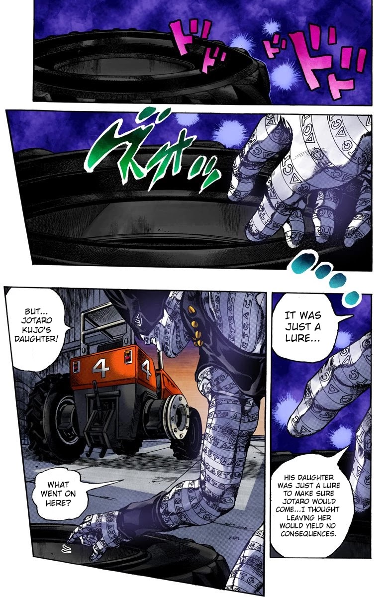 JoJo's Bizarre Adventure Part 6 - Stone Ocean (Official Colored) Chapter 33 page 16 - Chapter 33: Foo Fighters Part 3