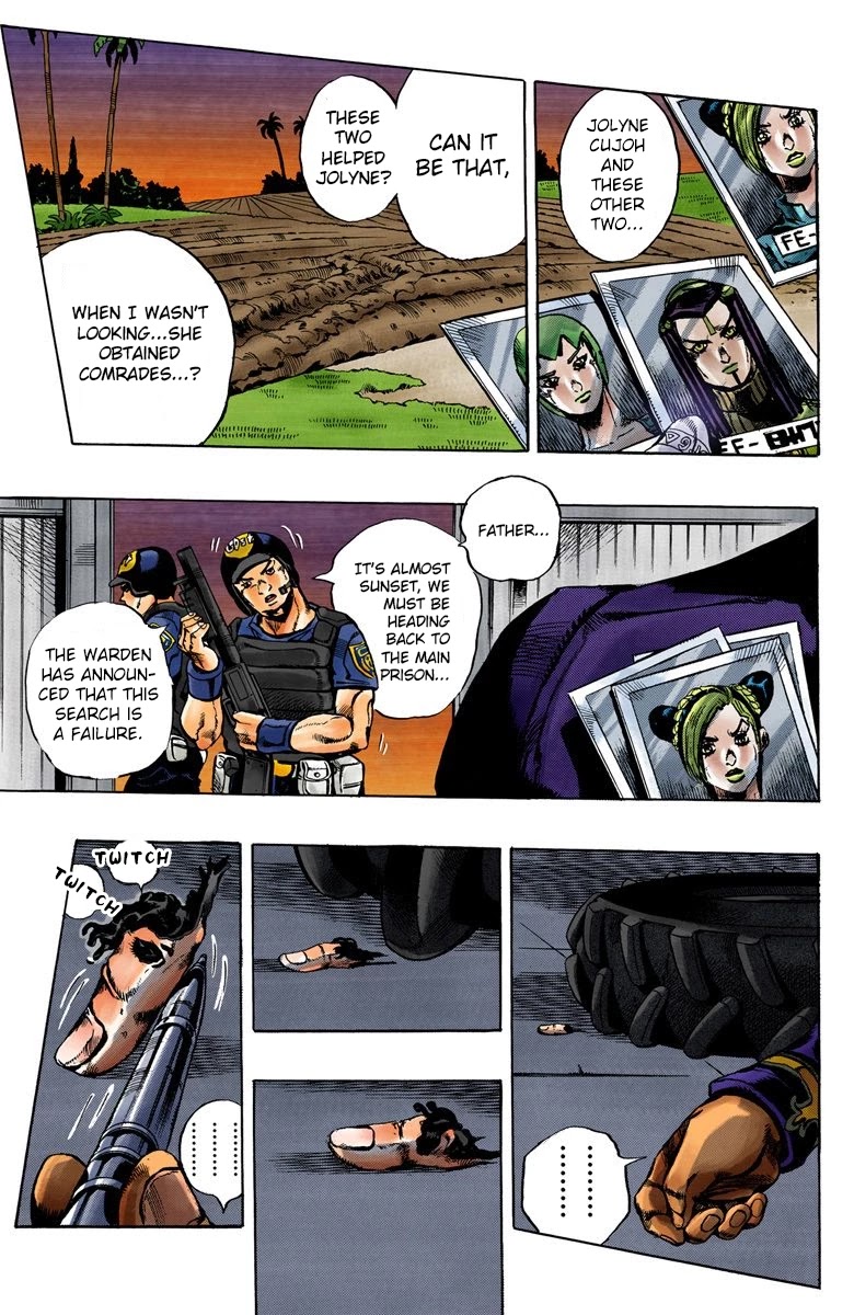 JoJo's Bizarre Adventure Part 6 - Stone Ocean (Official Colored) Chapter 33 page 18 - Chapter 33: Foo Fighters Part 3