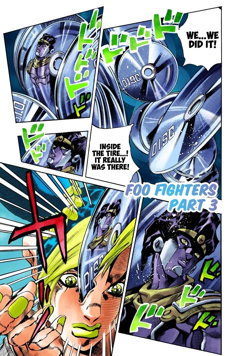 JoJo's Bizarre Adventure Part 6 - Stone Ocean (Official Colored) Chapter 33 page 2 - Chapter 33: Foo Fighters Part 3