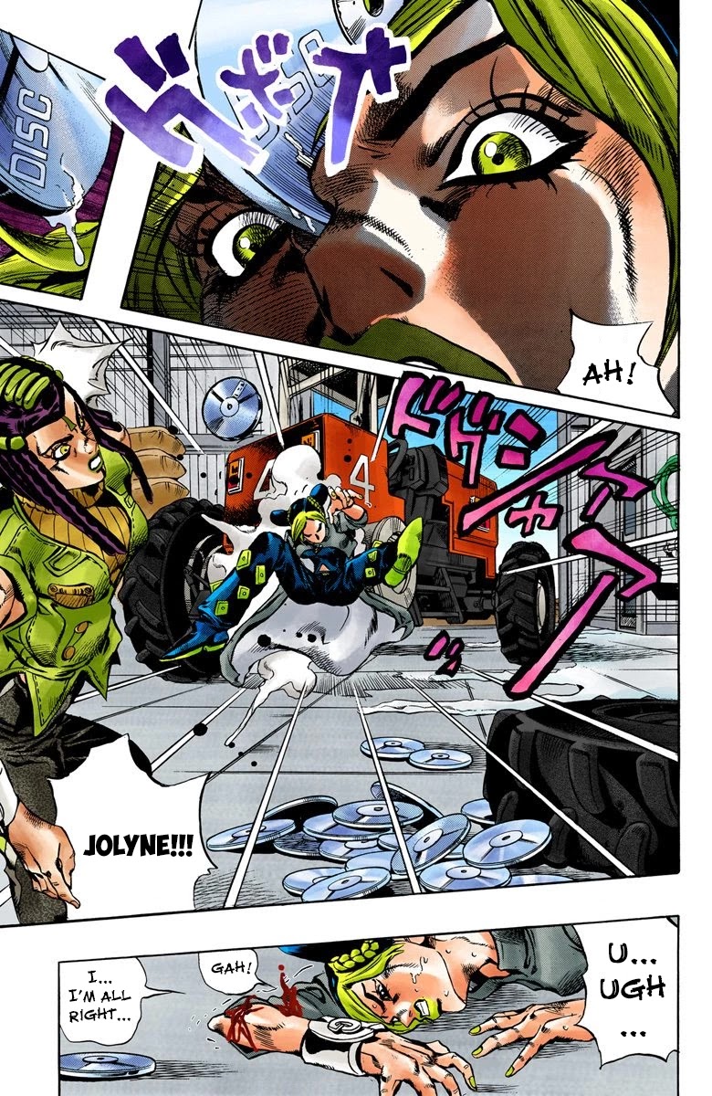 JoJo's Bizarre Adventure Part 6 - Stone Ocean (Official Colored) Chapter 33 page 4 - Chapter 33: Foo Fighters Part 3