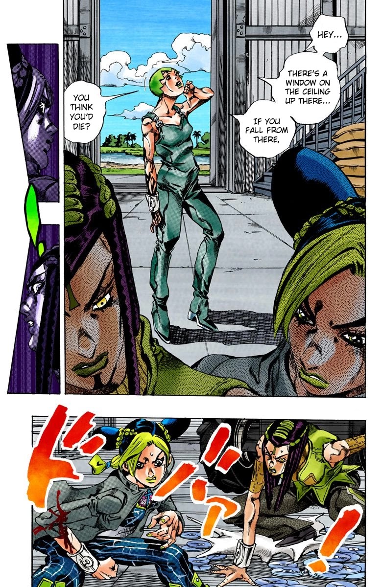 JoJo's Bizarre Adventure Part 6 - Stone Ocean (Official Colored) Chapter 33 page 6 - Chapter 33: Foo Fighters Part 3