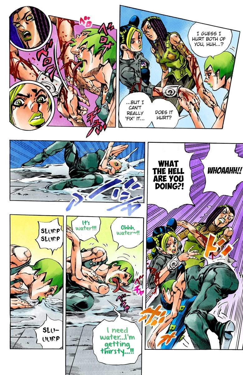 JoJo's Bizarre Adventure Part 6 - Stone Ocean (Official Colored) Chapter 33 page 9 - Chapter 33: Foo Fighters Part 3