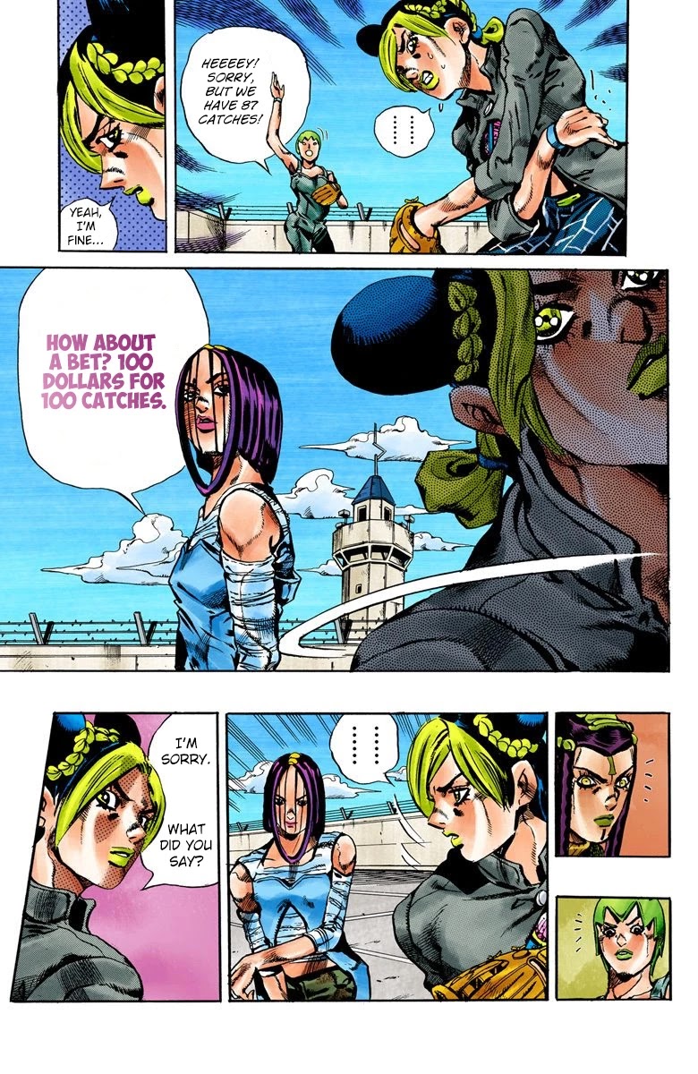 JoJo's Bizarre Adventure Part 6 - Stone Ocean (Official Colored) Chapter 34 page 20 - Chapter 34: Debt Collector Marilyn Manson Part 1