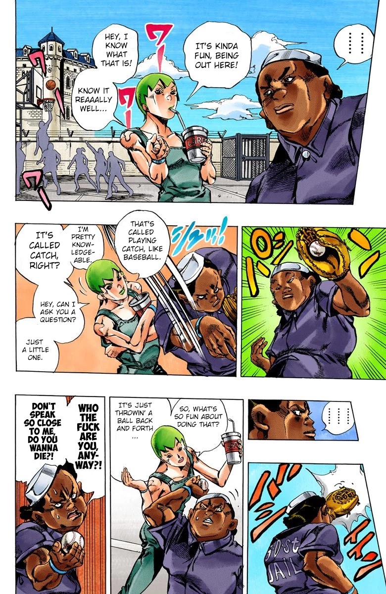 JoJo's Bizarre Adventure Part 6 - Stone Ocean (Official Colored) Chapter 34 page 3 - Chapter 34: Debt Collector Marilyn Manson Part 1