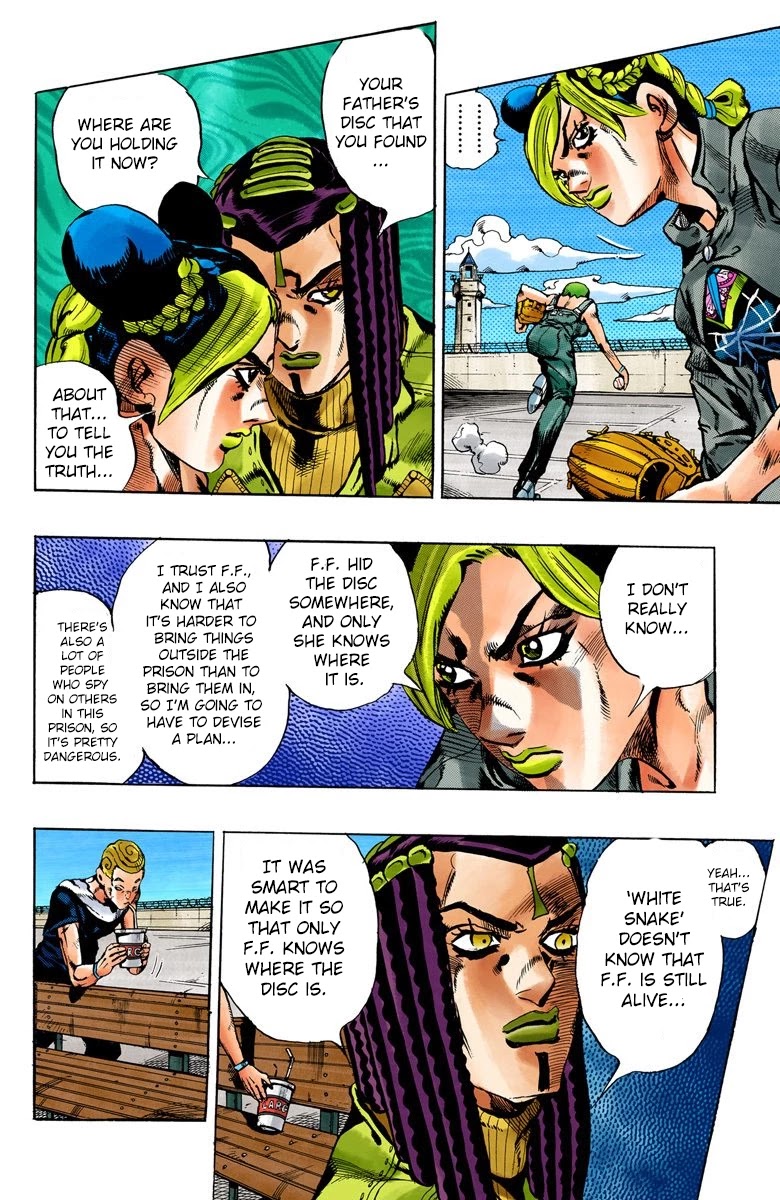 JoJo's Bizarre Adventure Part 6 - Stone Ocean (Official Colored) Chapter 34 page 5 - Chapter 34: Debt Collector Marilyn Manson Part 1