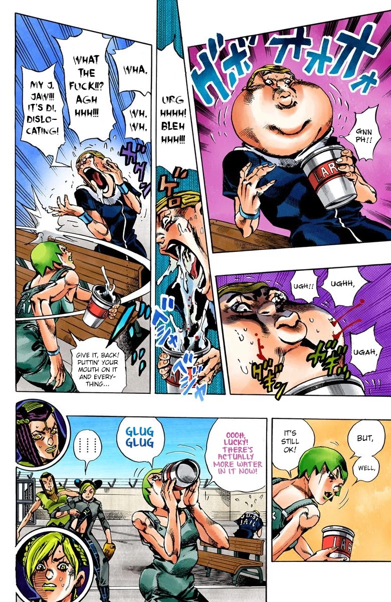 JoJo's Bizarre Adventure Part 6 - Stone Ocean (Official Colored) Chapter 34 page 9 - Chapter 34: Debt Collector Marilyn Manson Part 1