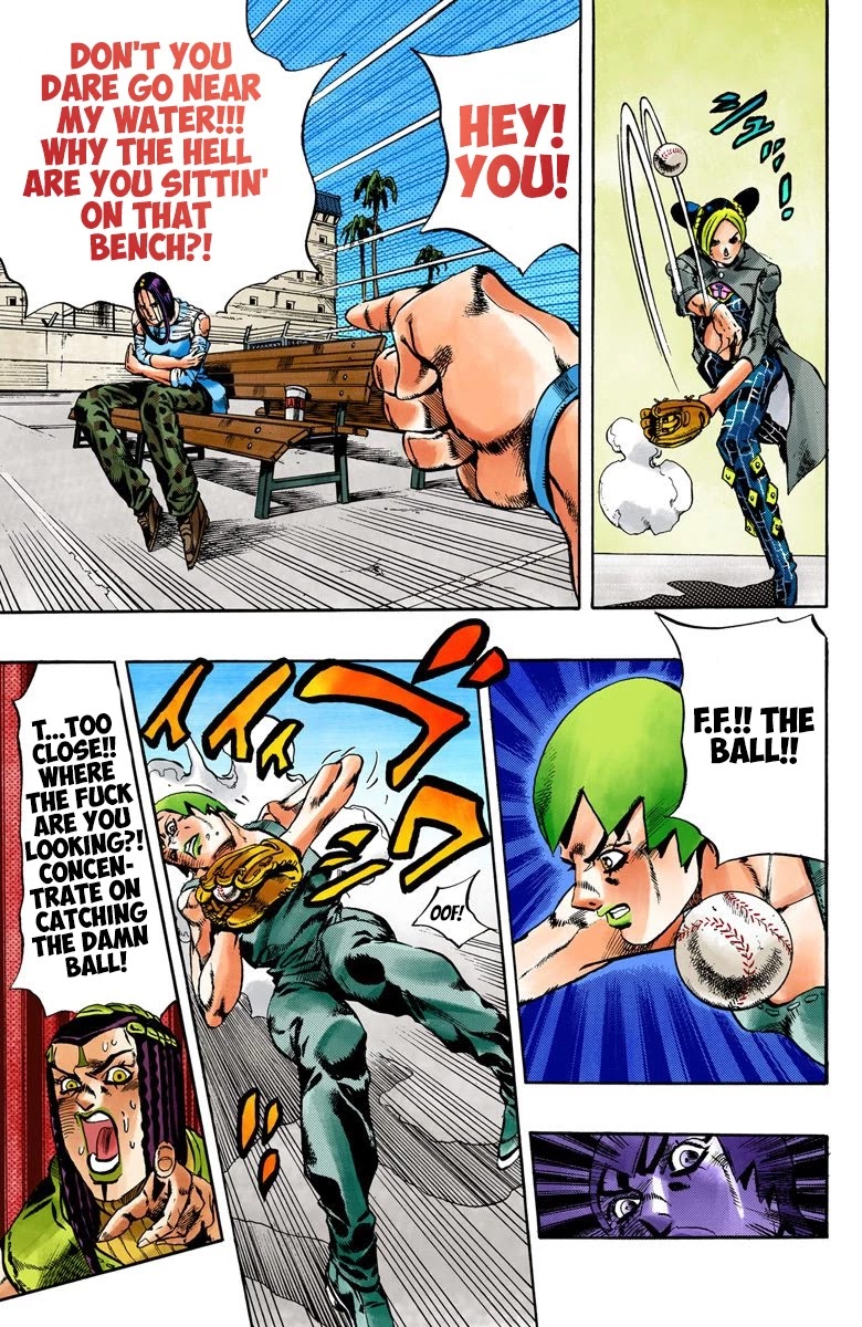 JoJo's Bizarre Adventure Part 6 - Stone Ocean (Official Colored) Chapter 35 page 11 - Chapter 35: Debt Collector Marilyn Manson Part 2