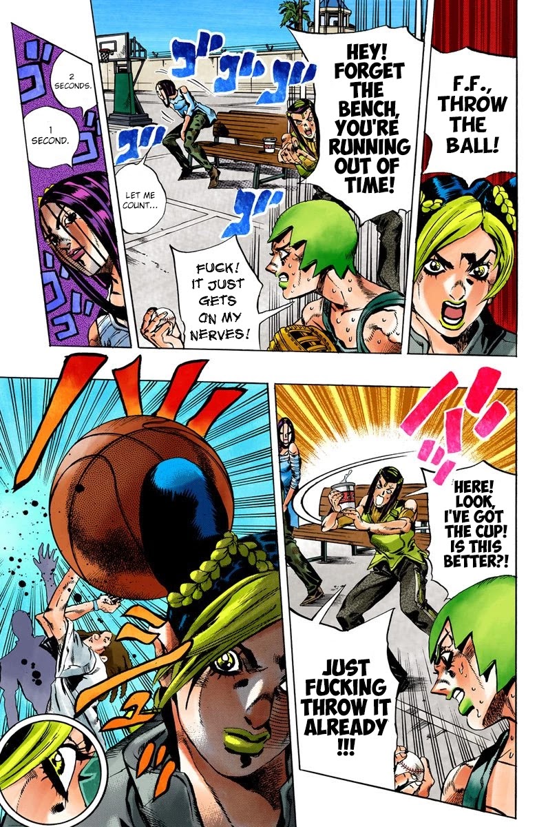 JoJo's Bizarre Adventure Part 6 - Stone Ocean (Official Colored) Chapter 35 page 13 - Chapter 35: Debt Collector Marilyn Manson Part 2