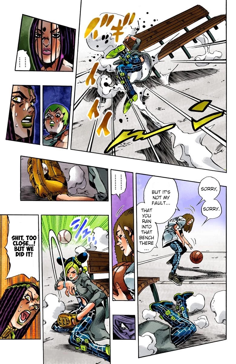 JoJo's Bizarre Adventure Part 6 - Stone Ocean (Official Colored) Chapter 35 page 17 - Chapter 35: Debt Collector Marilyn Manson Part 2