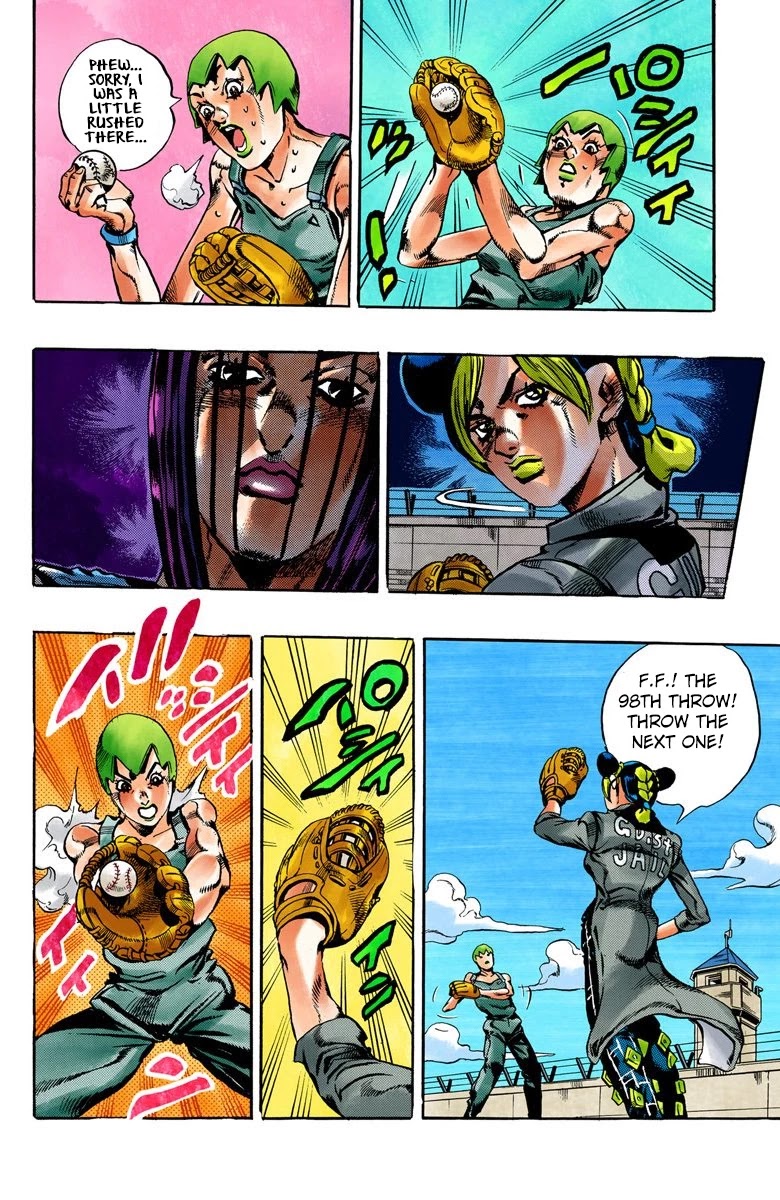 JoJo's Bizarre Adventure Part 6 - Stone Ocean (Official Colored) Chapter 35 page 18 - Chapter 35: Debt Collector Marilyn Manson Part 2