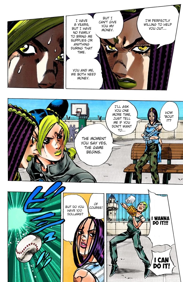 JoJo's Bizarre Adventure Part 6 - Stone Ocean (Official Colored) Chapter 35 page 6 - Chapter 35: Debt Collector Marilyn Manson Part 2