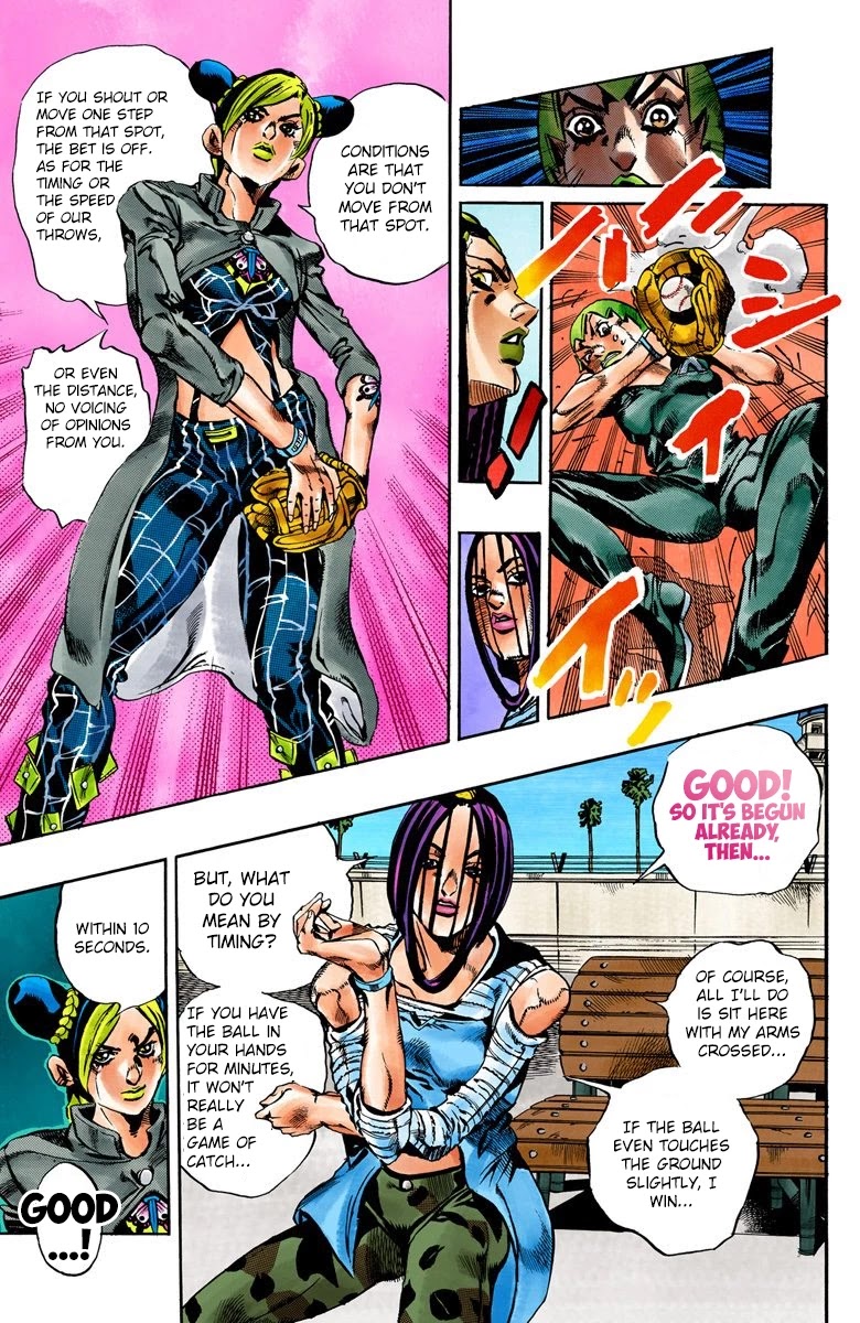 JoJo's Bizarre Adventure Part 6 - Stone Ocean (Official Colored) Chapter 35 page 7 - Chapter 35: Debt Collector Marilyn Manson Part 2