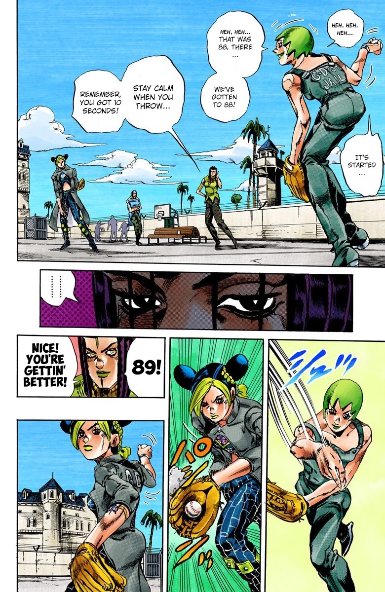 JoJo's Bizarre Adventure Part 6 - Stone Ocean (Official Colored) Chapter 35 page 8 - Chapter 35: Debt Collector Marilyn Manson Part 2