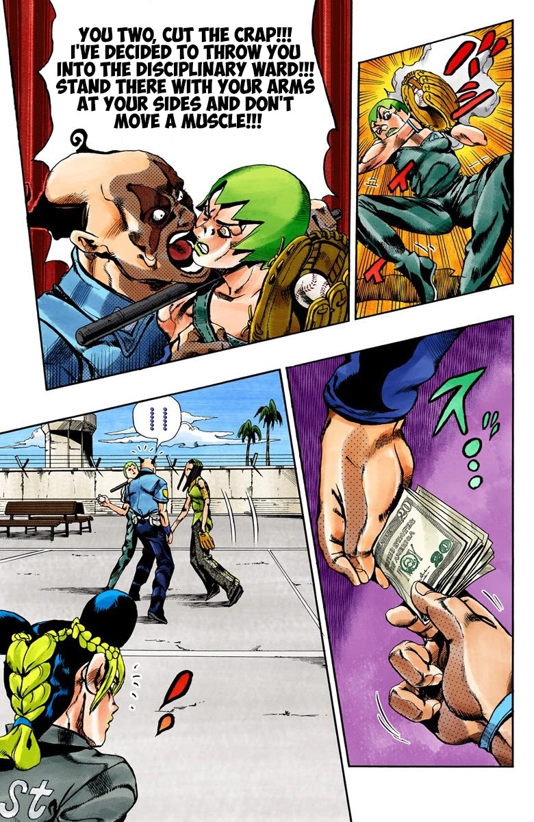 JoJo's Bizarre Adventure Part 6 - Stone Ocean (Official Colored) Chapter 36 page 10 - Chapter 36: Debt Collector Marilyn Manson Part 3