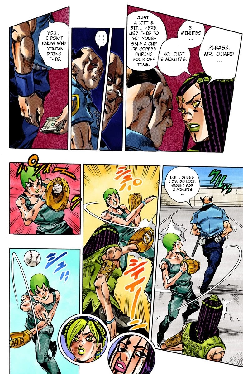 JoJo's Bizarre Adventure Part 6 - Stone Ocean (Official Colored) Chapter 36 page 11 - Chapter 36: Debt Collector Marilyn Manson Part 3
