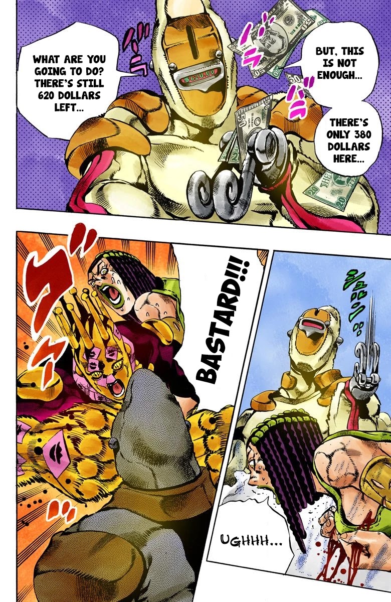 JoJo's Bizarre Adventure Part 6 - Stone Ocean (Official Colored) Chapter 36 page 21 - Chapter 36: Debt Collector Marilyn Manson Part 3