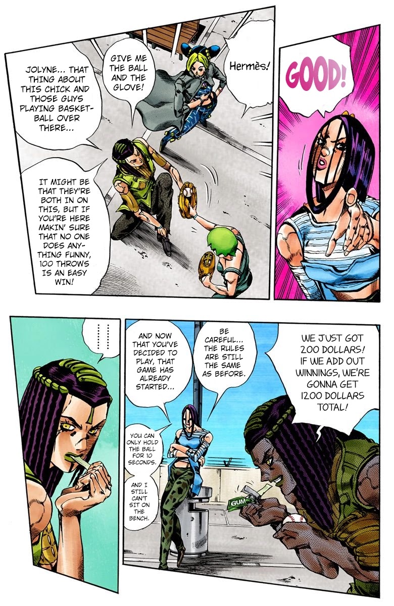 JoJo's Bizarre Adventure Part 6 - Stone Ocean (Official Colored) Chapter 36 page 4 - Chapter 36: Debt Collector Marilyn Manson Part 3