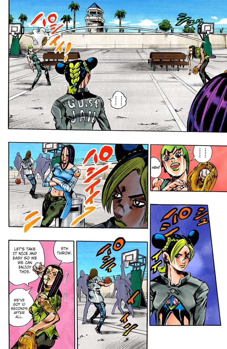 JoJo's Bizarre Adventure Part 6 - Stone Ocean (Official Colored) Chapter 36 page 5 - Chapter 36: Debt Collector Marilyn Manson Part 3