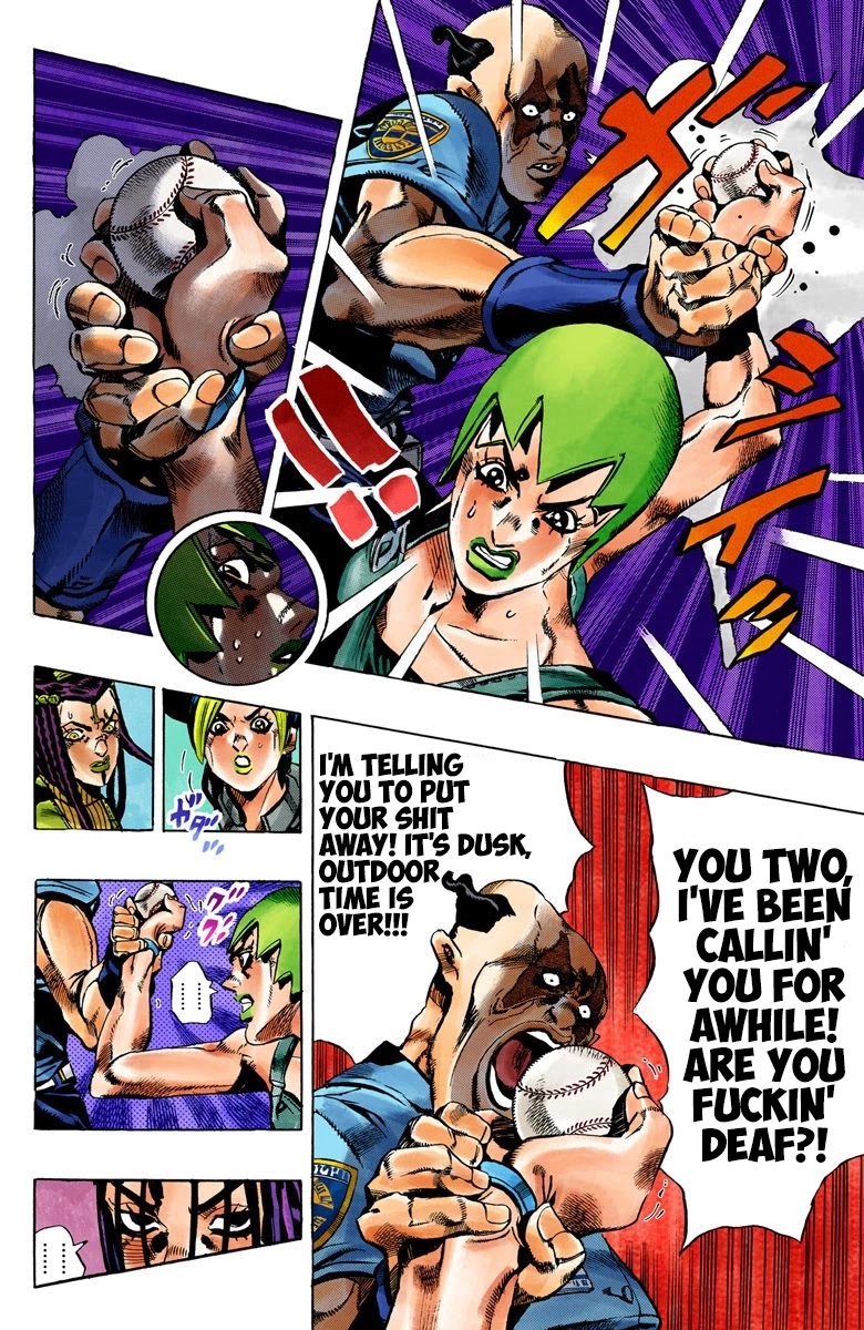 JoJo's Bizarre Adventure Part 6 - Stone Ocean (Official Colored) Chapter 36 page 7 - Chapter 36: Debt Collector Marilyn Manson Part 3