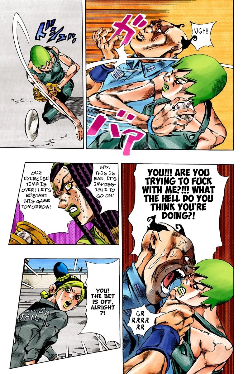 JoJo's Bizarre Adventure Part 6 - Stone Ocean (Official Colored) Chapter 36 page 8 - Chapter 36: Debt Collector Marilyn Manson Part 3