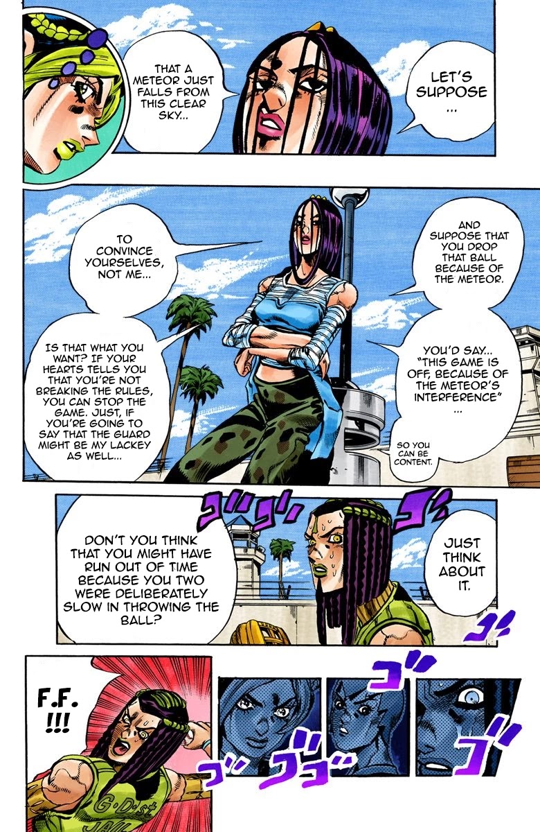 JoJo's Bizarre Adventure Part 6 - Stone Ocean (Official Colored) Chapter 36 page 9 - Chapter 36: Debt Collector Marilyn Manson Part 3