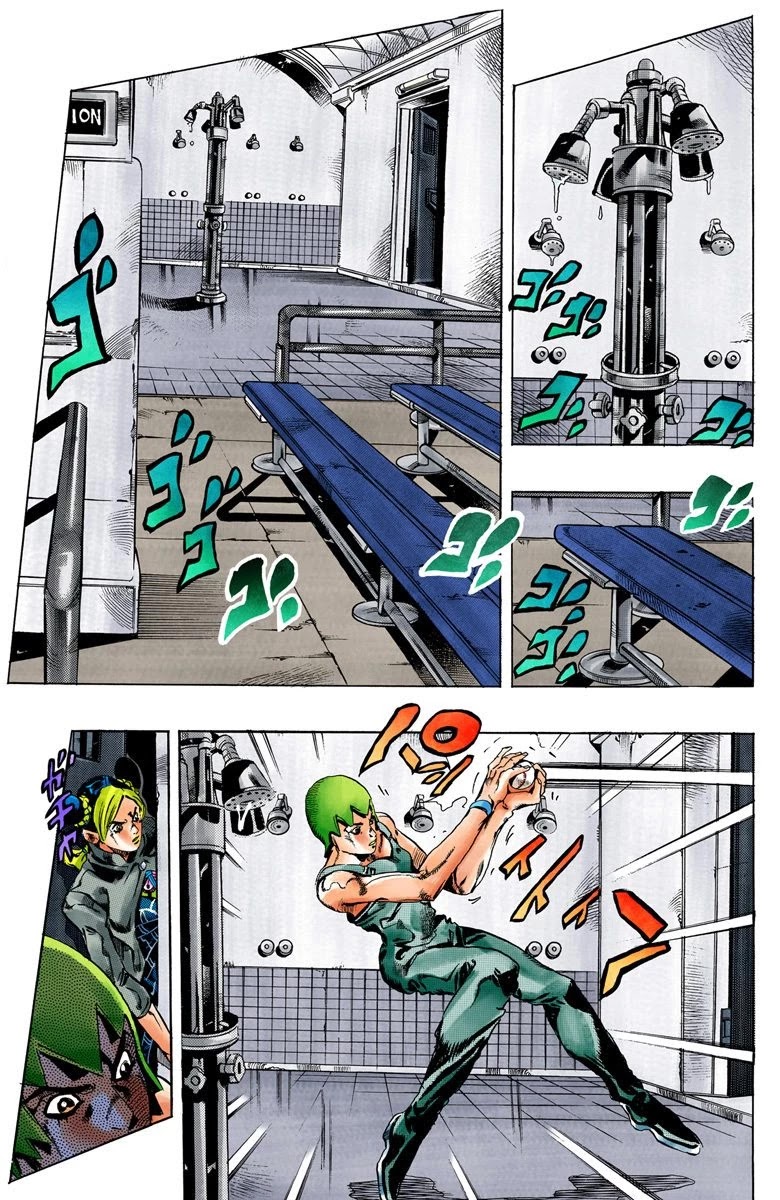 JoJo's Bizarre Adventure Part 6 - Stone Ocean (Official Colored) Chapter 37 page 13 - Chapter 37: Debt Collector Marilyn Manson Part 4