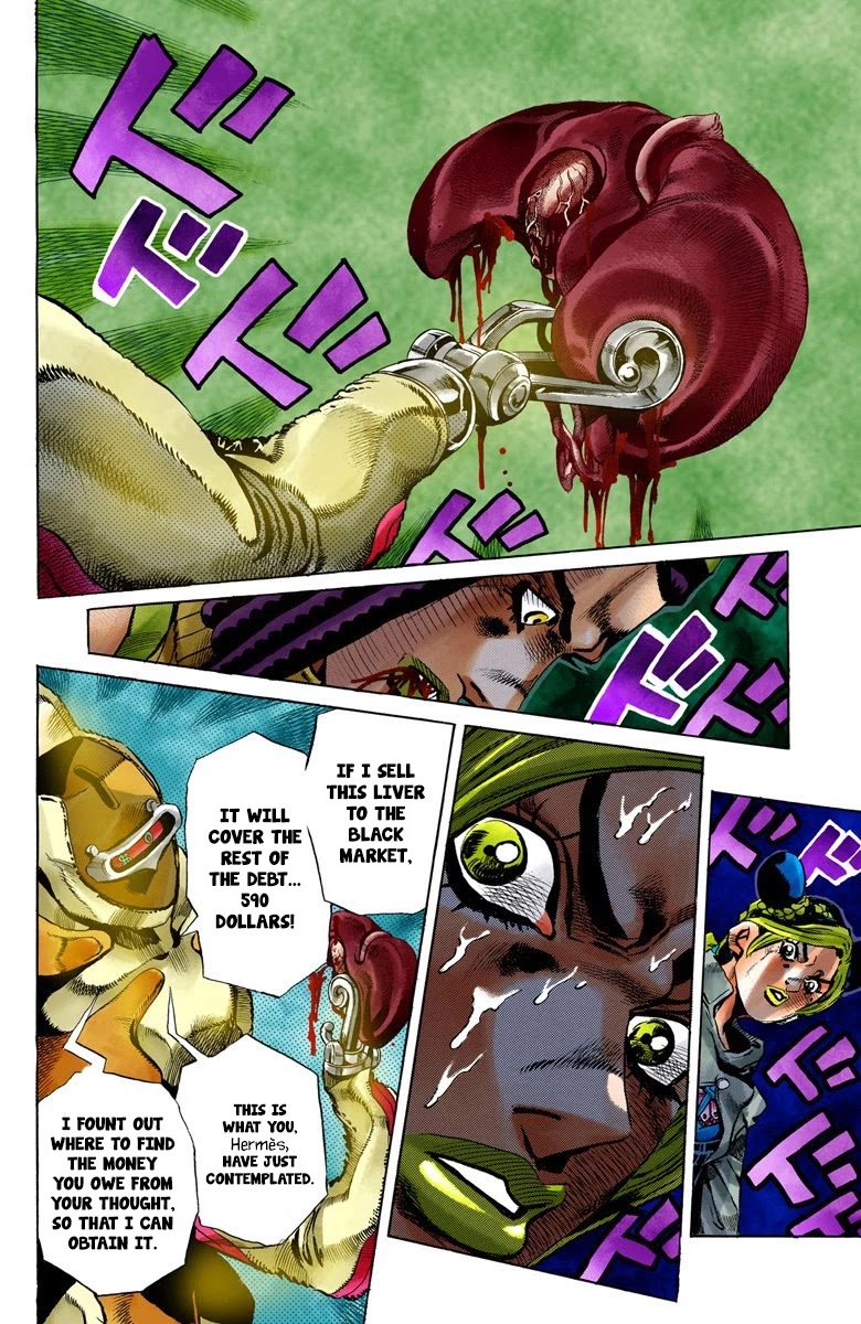 JoJo's Bizarre Adventure Part 6 - Stone Ocean (Official Colored) Chapter 37 page 4 - Chapter 37: Debt Collector Marilyn Manson Part 4